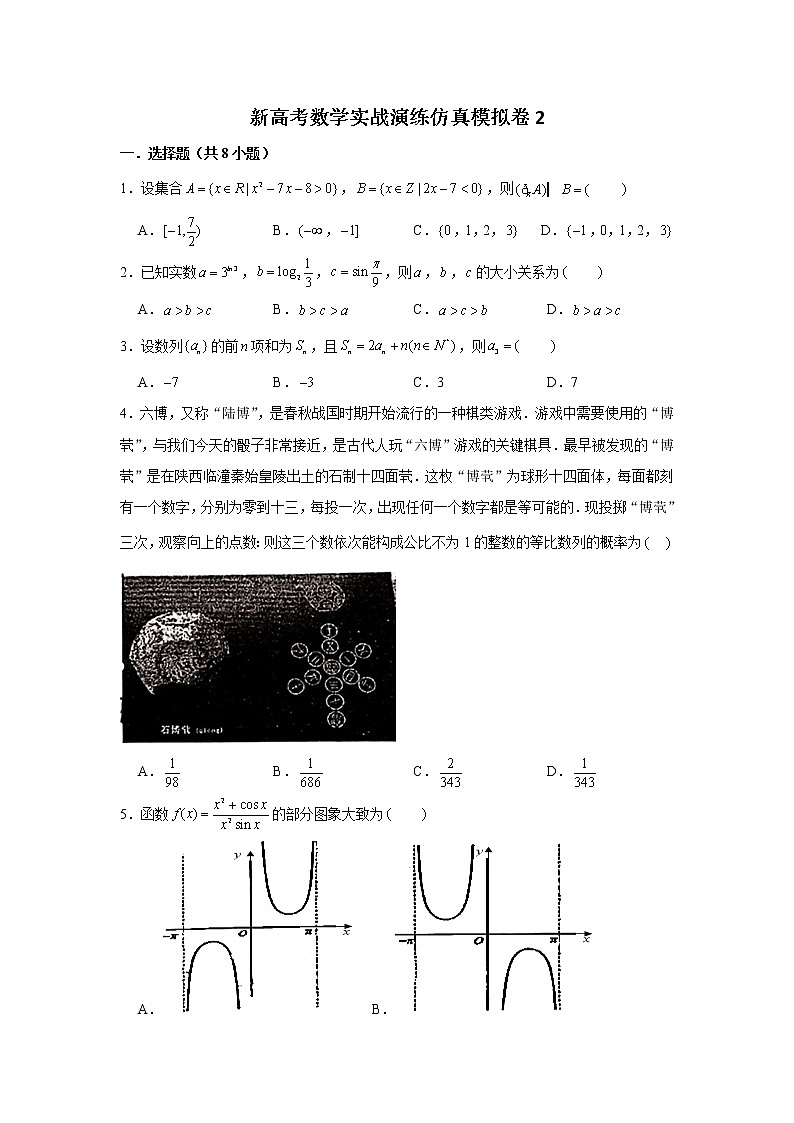 新高考数学实战演练仿真模拟卷2第1页