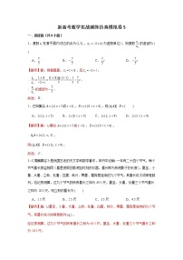 新高考数学实战演练仿真模拟卷5（带答案）
