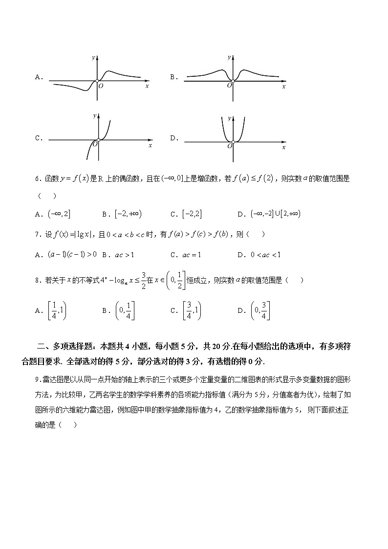 期末模拟卷（A基础卷）-2021-2022学年高一数学课时同步练（人教B版2019必修第二册）02