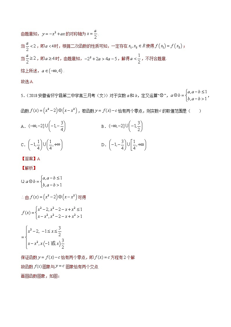 专题2.3 二次函数与一元二次方程、不等式（练）-2022年新高考数学一轮复习讲练测03