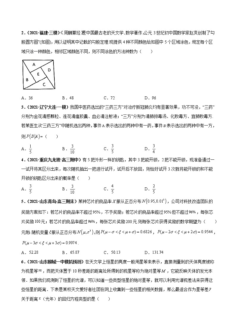 2022年新高考重难点汇编 重难点04 概率与统计练习题03