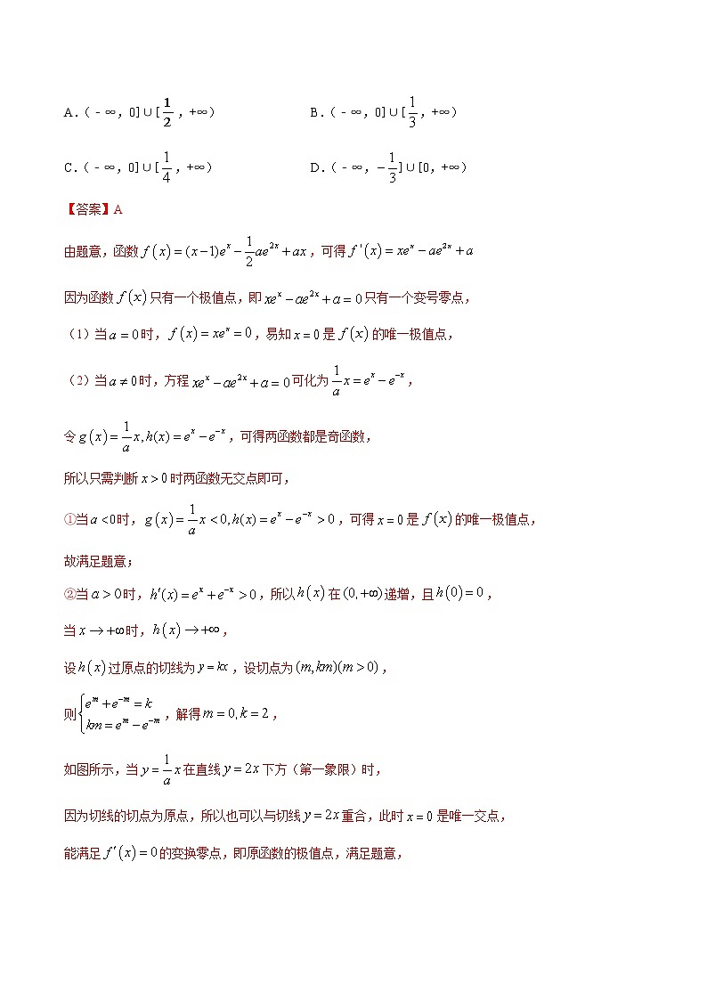 专题11利用导数研究函数的性质B辑-2022年高考数学压轴必刷题（第二辑）03