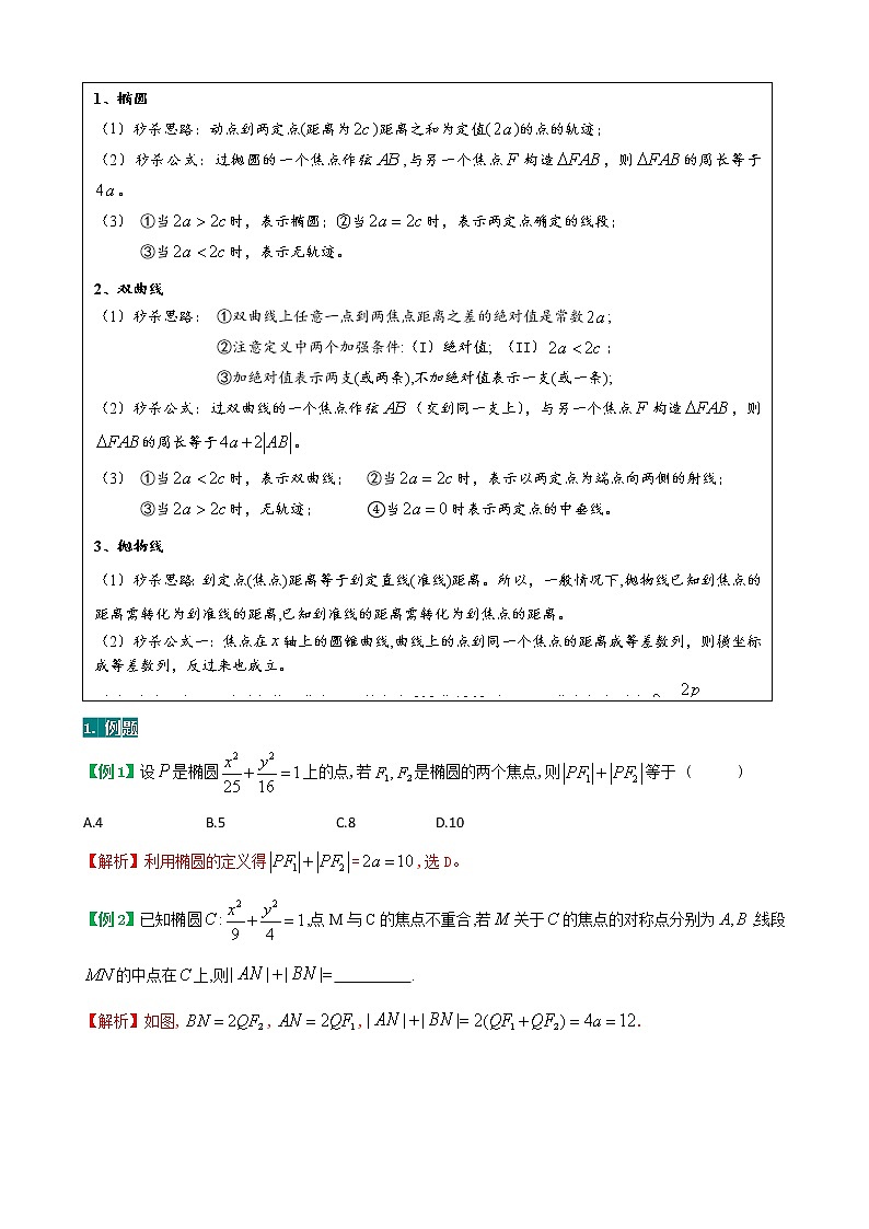 方法技巧专题07  圆锥曲线的概念及其几何性质（解析版）第2页
