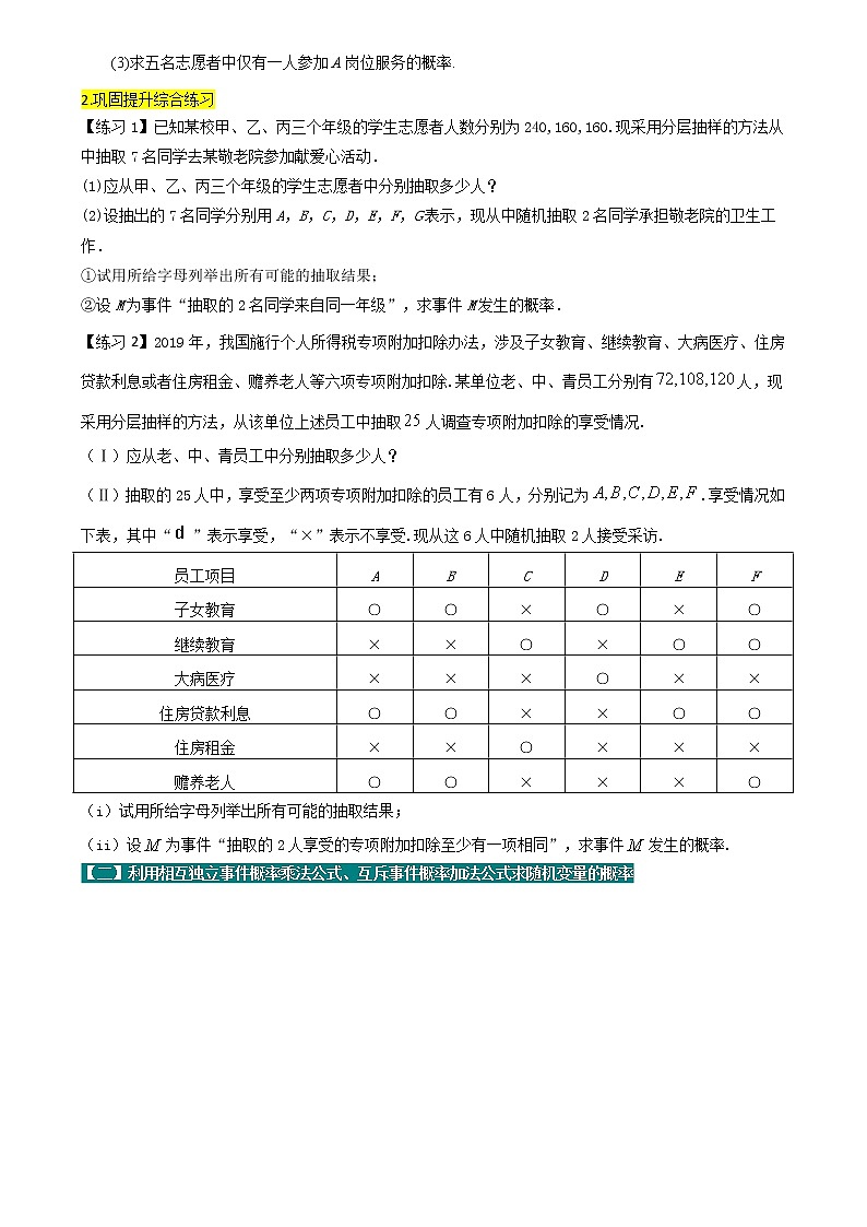 方法技巧专题22 概率与离散型随机变量的分布列及期望（原卷版）第2页