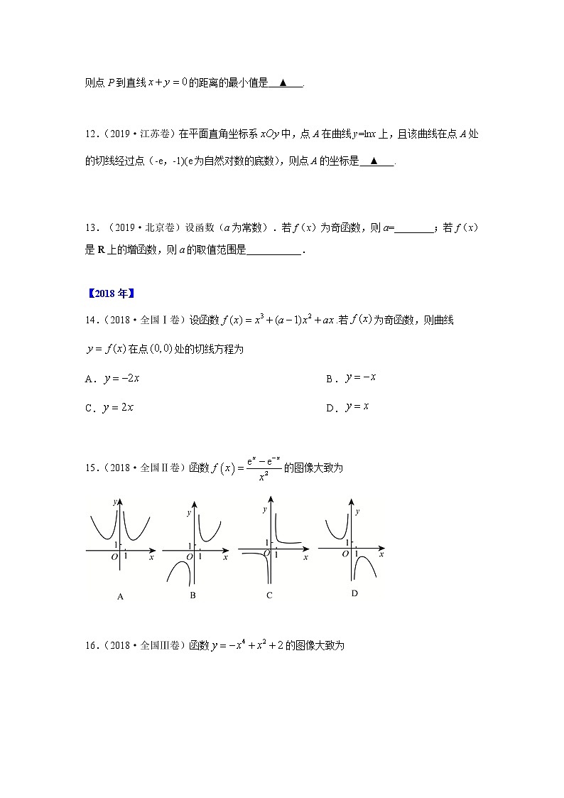 专题03 导数及其应用-十年高考数学（理）客观题（2012-2021）真题分项详解03