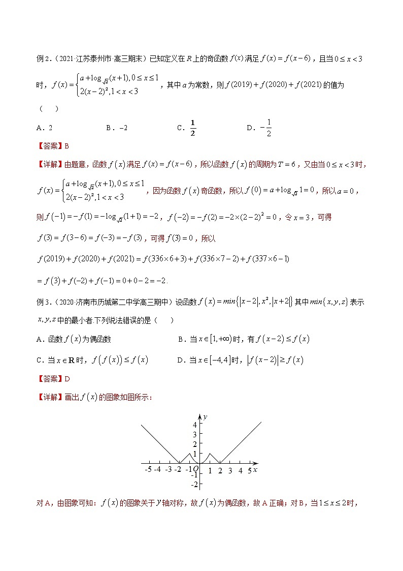 专题01 函数的图象与性质及其应用-备战2022高考数学冲破压轴题讲与练02