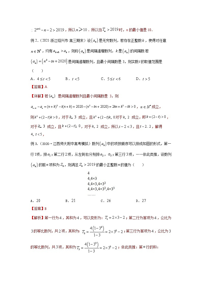专题10 数列与不等式的综合问题-备战2022高考数学冲破压轴题讲与练02