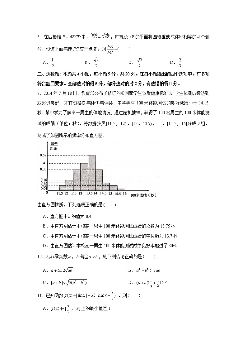 2022届全国高考数学考前20天终极冲刺模拟卷（7）含解析第2页