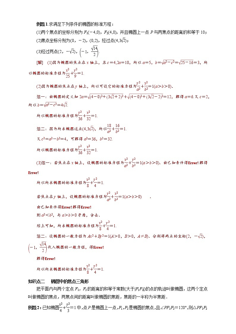 专题15 椭圆及其标准方程（知识精讲）（解析版）第2页