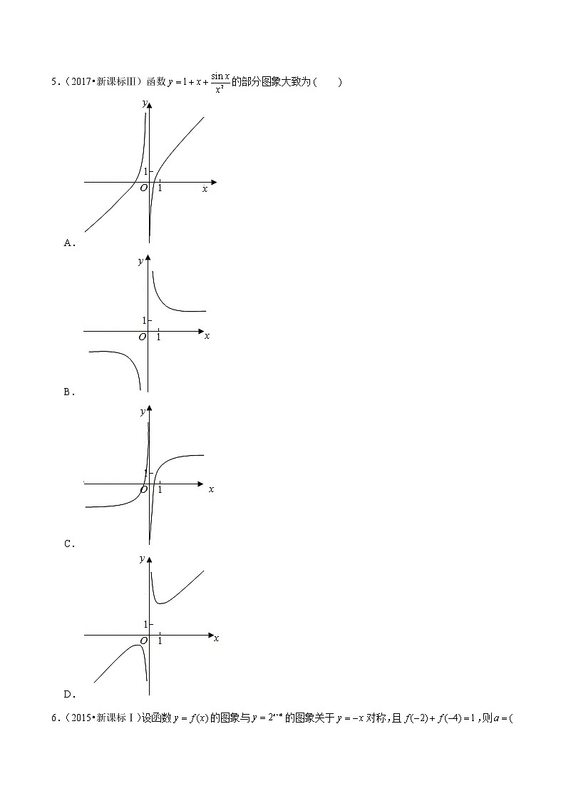专题15 函数的图象与图象的变换（原卷版）第3页