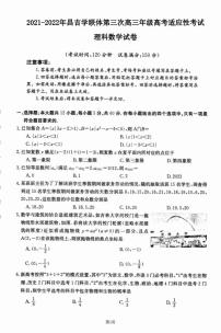 新疆昌吉学联体2021-2022学年高三下学期第三次高考适应性联考数学（理）试题（含答案）