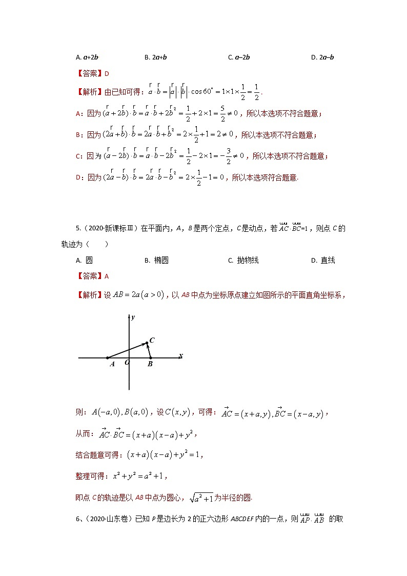 专题07 平面向量 （解析版）-十年高考数学（文）客观题（2012-2021）真题分项详解第3页