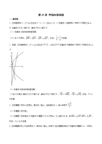 第19讲 共线向量问题-2022年新高考数学之圆锥曲线综合讲义