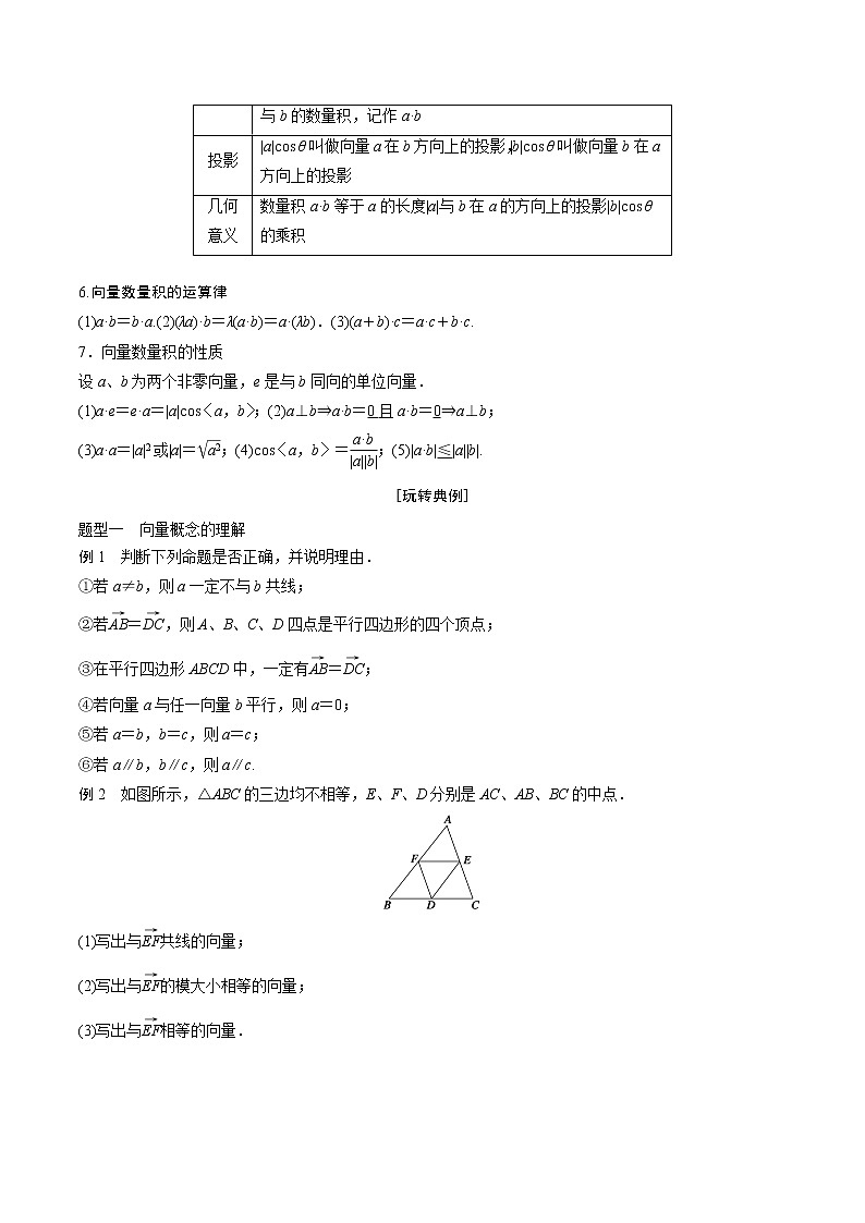 第5讲 平面向量的概念和线性运算学生学案02