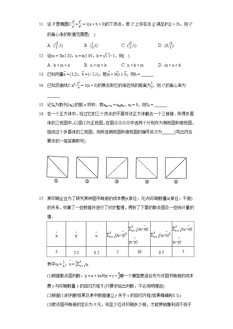 2022年内蒙古包头市高考数学一模试卷（理科）02