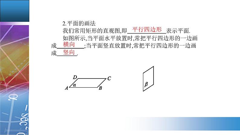 新人教版高中数学必修第二册 8.4.1  平　面 PPT课件+分层练习04
