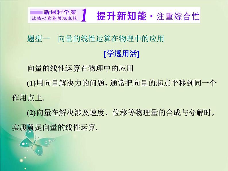 2020-2021学年高中数学新人教A版必修第二册 6.4.2 向量在物理中的应用举例 课件（24张）02
