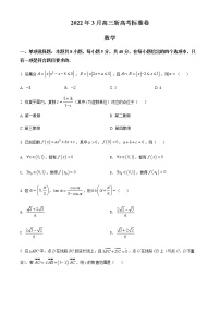 百校大联考2022届高三3月新高考标准卷数学试题