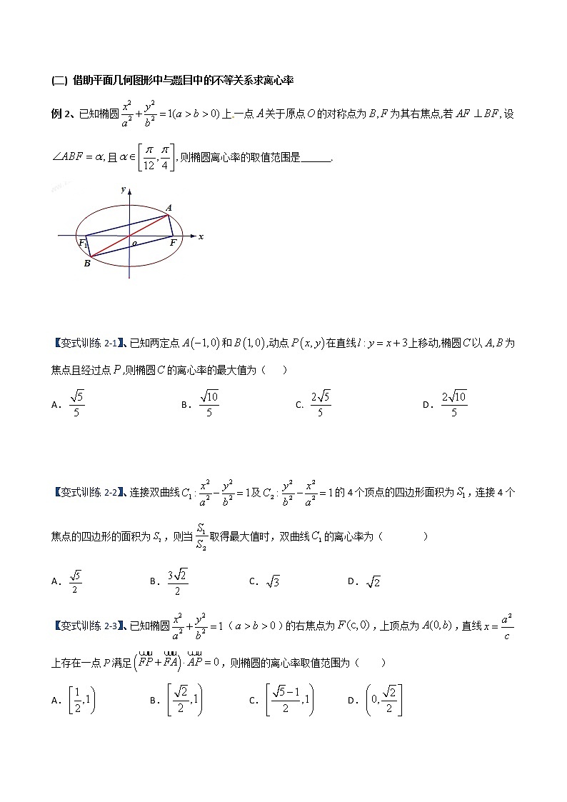专题12 圆锥曲线之离心率、中点弦问题（重难点突破）原卷版第3页