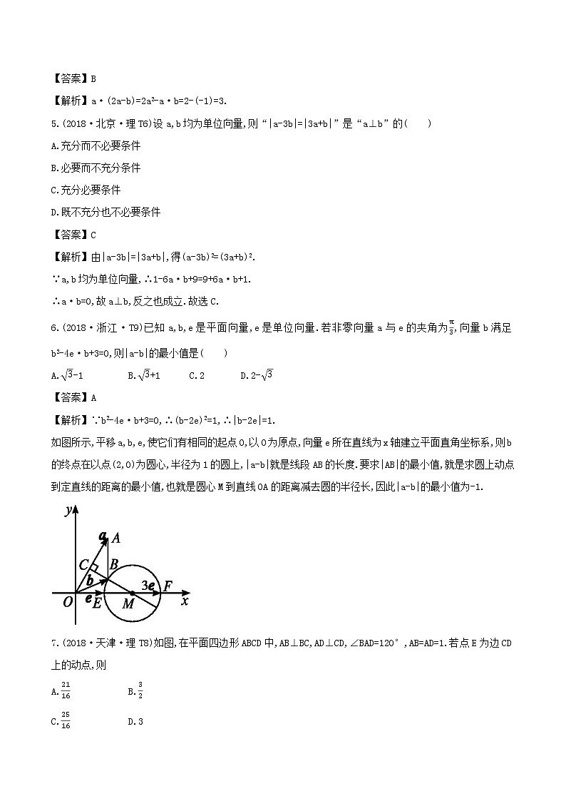 十二年高考真题分类汇编(2010-2021)  数学 专题06 平面向量  Word版含解析第2页