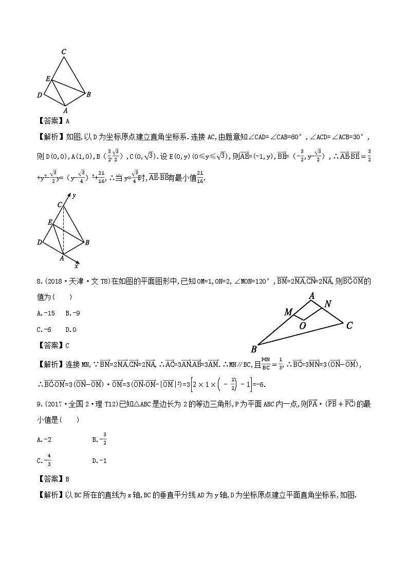 十二年高考真题分类汇编(2010-2021)  数学 专题06 平面向量  Word版含解析第3页