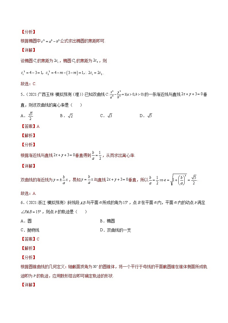 卷12圆锥曲线-小题限时集训（新高考专用）（解析版）第3页