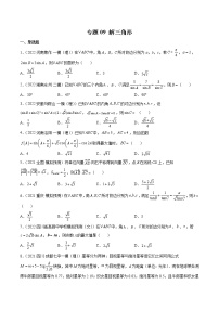 （新高考专用） 09 解三角形-小题限时集训（原卷版和解析版）