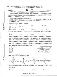 2021届广东湛江高三二模数学试卷及解析