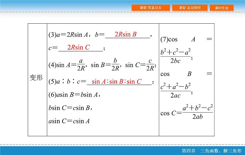 高考复习 第四章 4.6  正弦定理和余弦定理ppt第6页