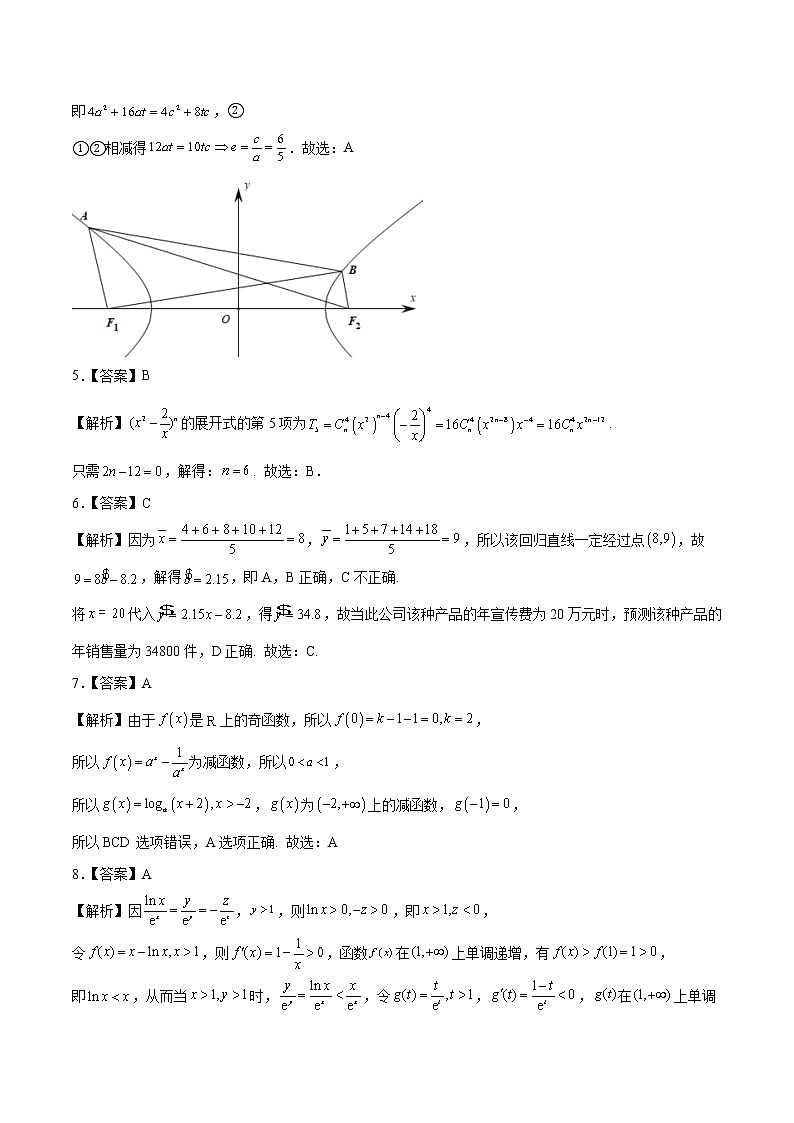 2022年高考押题预测卷02（新高考卷）-数学及答案（含答题卡）02