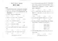 2022届甘肃省兰州市高三诊断考试数学（文科）试题+无答案