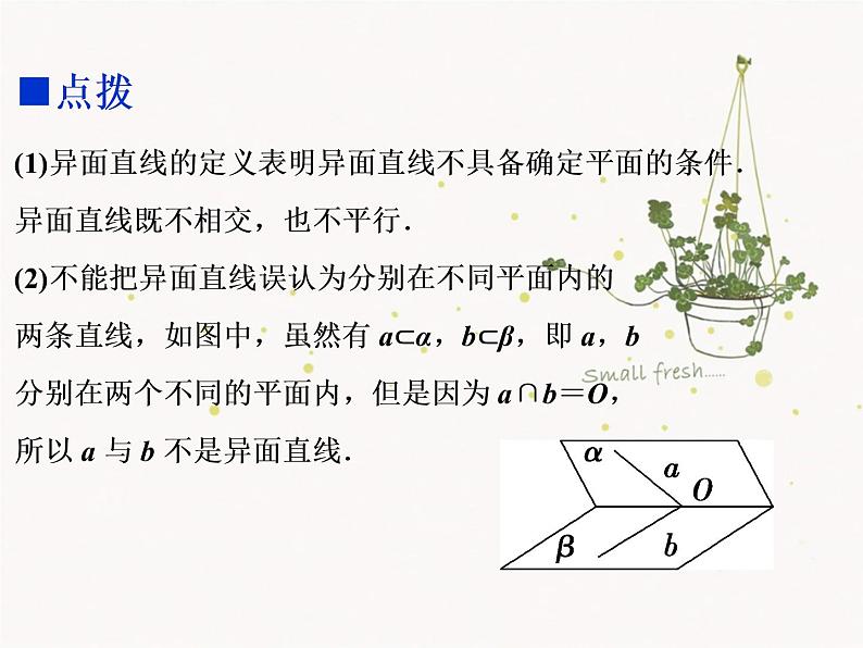 6.3空间点、直线、平面之间的位置关系课件PPT06