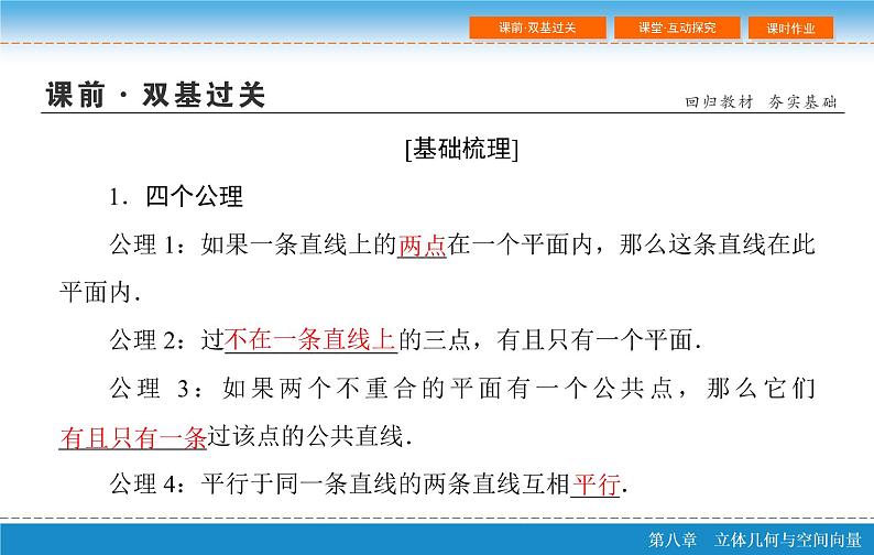 第八章 8.3  空间点、直线、平面之间的位置关系PPT第4页