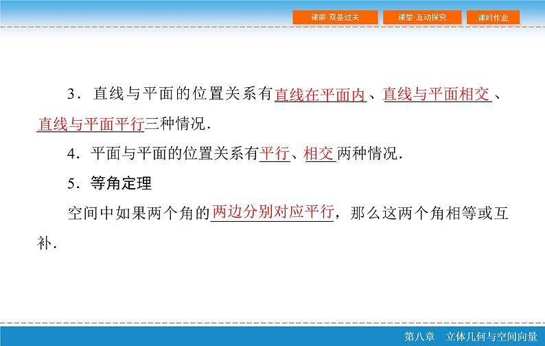 第八章 8.3  空间点、直线、平面之间的位置关系PPT第7页