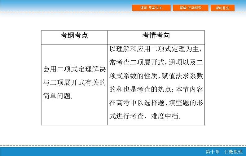 高考 一轮复习第十章 10.3  二项式定理课件PPT03