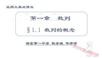 2021学年1.1 数列的概念课堂教学ppt课件