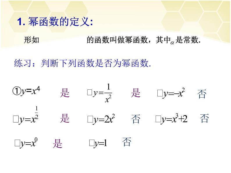 高中数学 人教版 必修一幂函数部优课件03