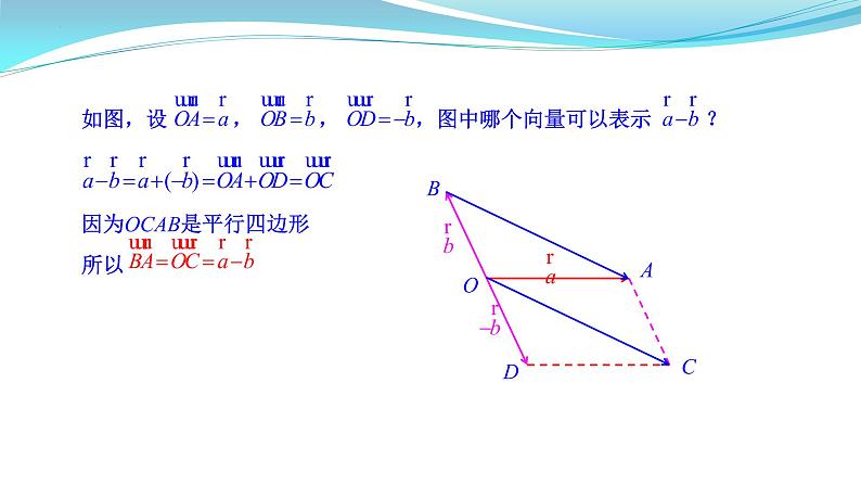 向量的数乘运算课件高一下学期数学人教A版（2019）必修第二册 (9)第5页