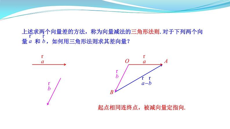 向量的数乘运算课件高一下学期数学人教A版（2019）必修第二册 (9)第6页