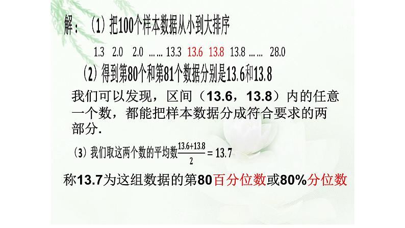 9.2.2总体百分位数的估计 课件04