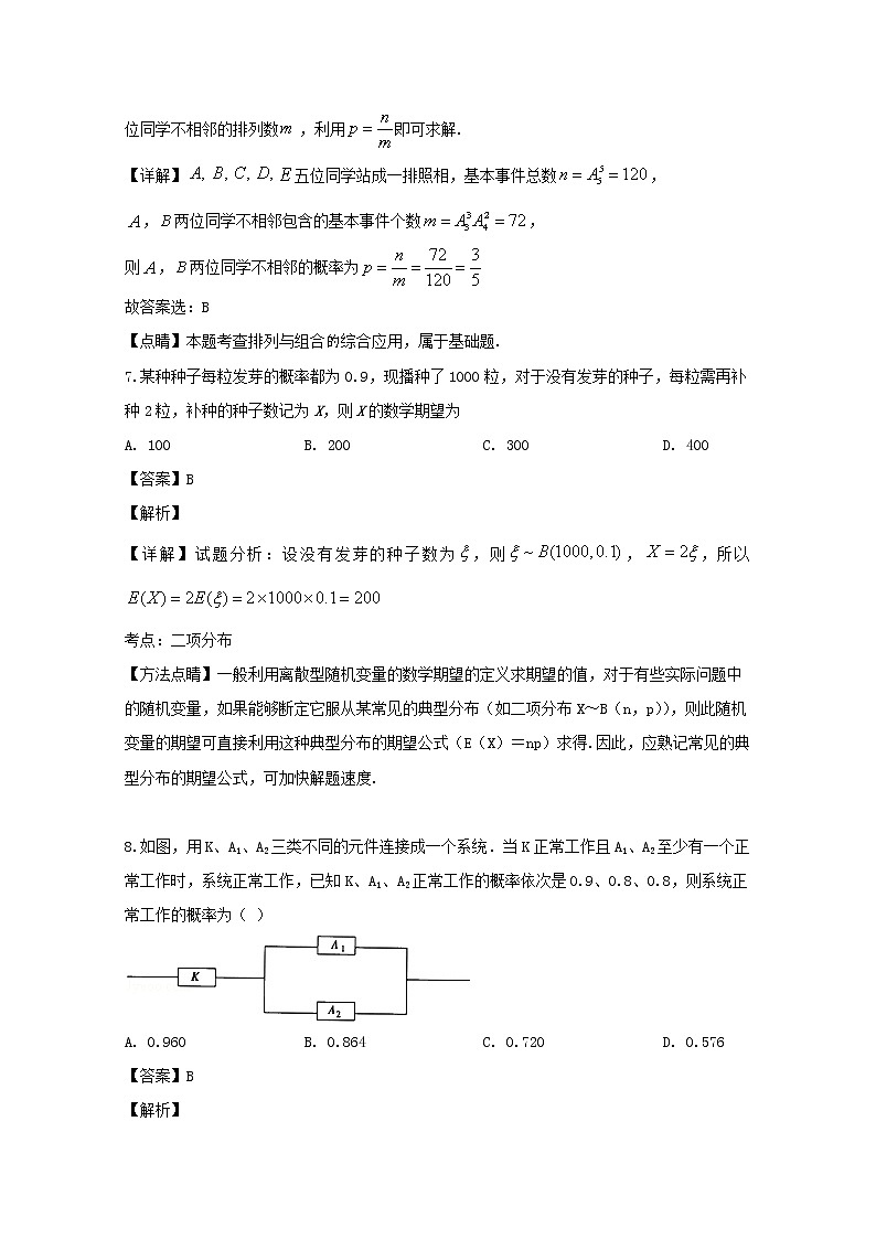 广东省第二师范学院番禺附属中学2019-2020学年高二下学期期中段考——数学（Word版含解析）练习题第3页