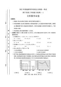 2022届青海省西宁市高考一模数学（文）试题（无答案）