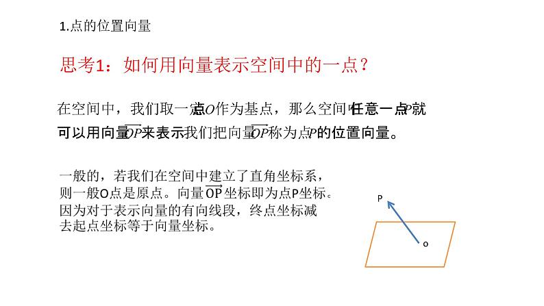 1.4.1用空间向量研究直线、平面的位置关系1.空间中点、直线和平面的向量表示课件PPT08