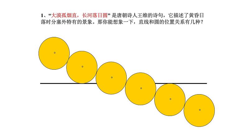 2.5.1直线与圆的位置关系(第一、二课时)课件PPT第6页
