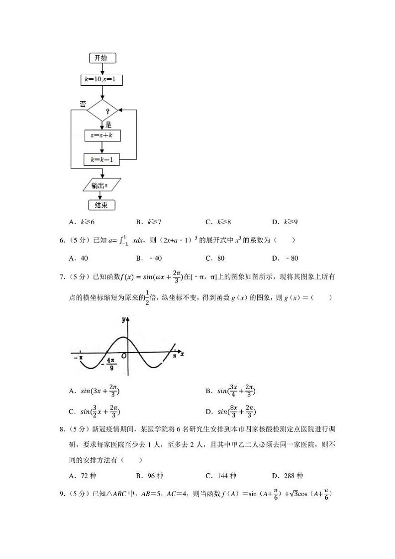 2022年河南省洛阳市高考数学第一次统一考试试卷（理科）（学生版+解析版）02