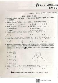 2022届安徽省A10联盟高三上学期11月段考数学（文）试题扫描版含答案