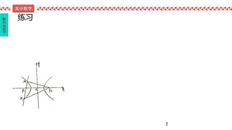 2022届高考数学三轮冲刺课-第1讲 焦点三角形中的秒杀技巧课件第7页