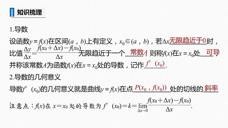 苏教版 (2019)   选择性必修第一册第5章 §5.1 5.1.2 第3课时　导数课件PPT07