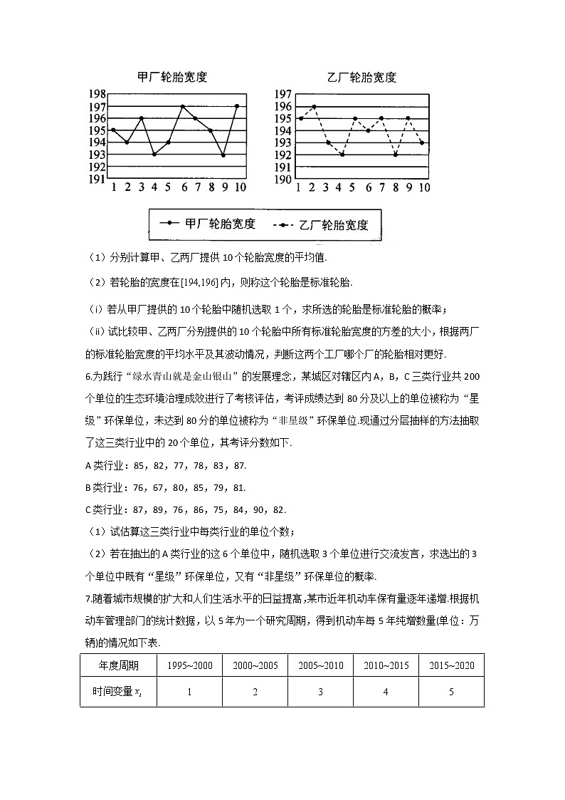 第17题 概率与统计——【新课标全国卷（文）】2023届高考数学二轮复习考点题号一对一第3页