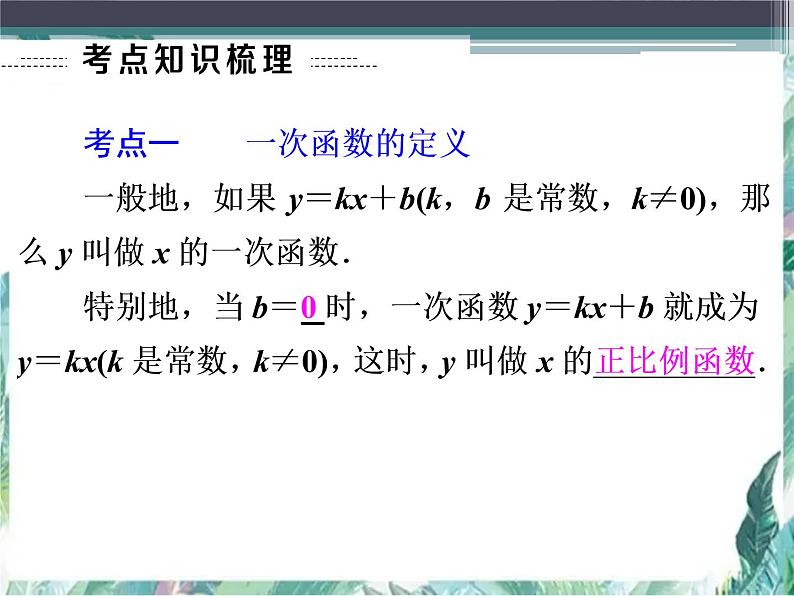 《一次函数》最新中考一轮专题复习优质课件第2页